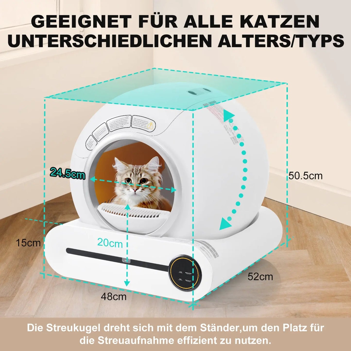 Automatisches Katzenklo mit Intelligenter App-Steuerung und Geruchskontrolle Product vendor